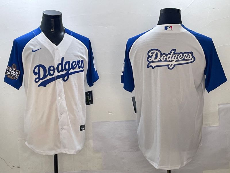 Men Los Angeles Dodgers Blank White blue Game 2025 Nike MLB Jersey style 18->los angeles dodgers->MLB Jersey